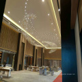 Luxo moderno cristal Squar Pentand lâmpada com Projece Hotel